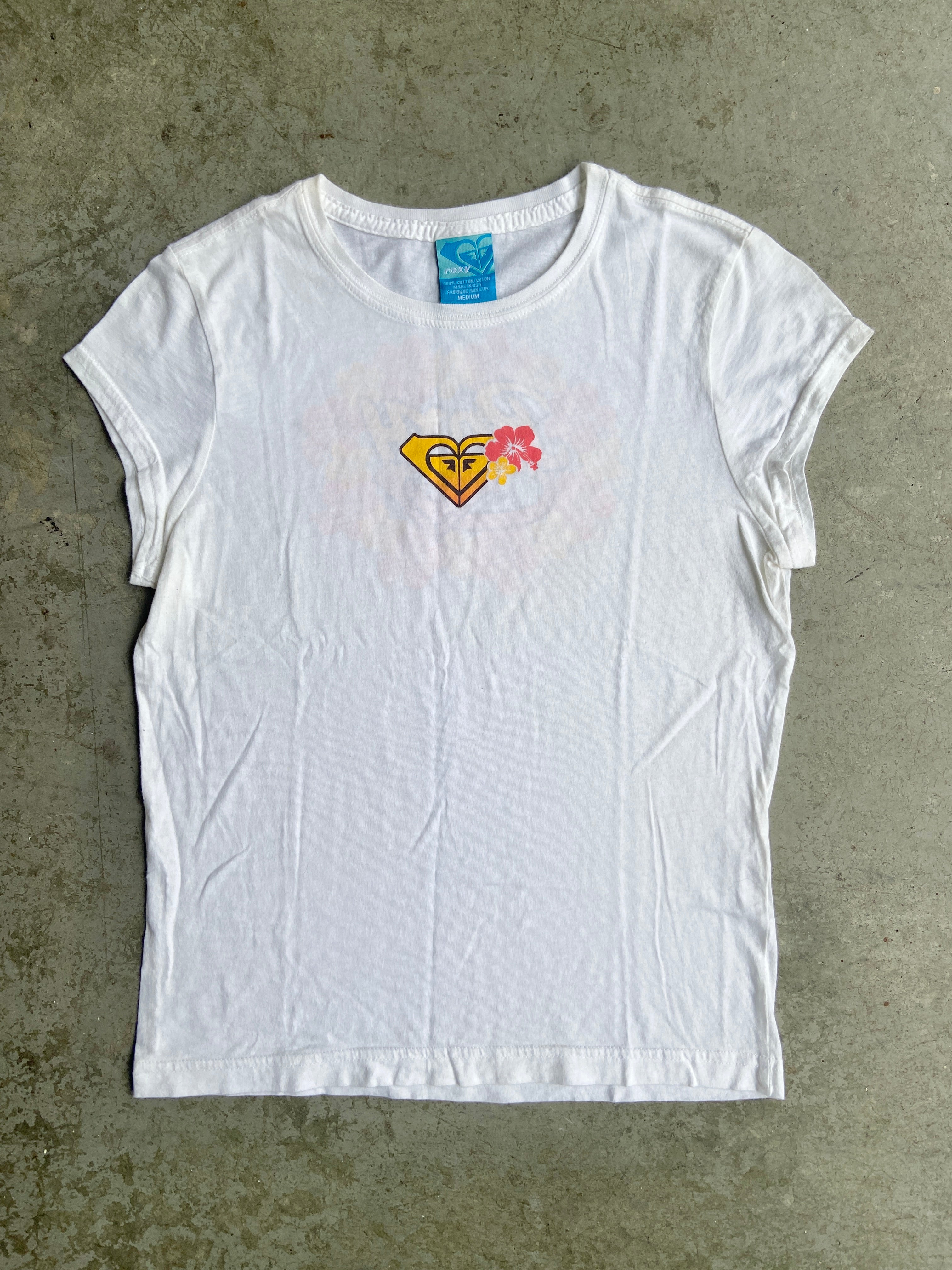 Early 2000s Roxy Graphic Tee Low Tide Thrift