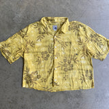 2000s Quiksilver Cropped Button-Up Shirt