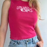 Vintage 90s/Early 2000s Rusty Cropped Tank Top