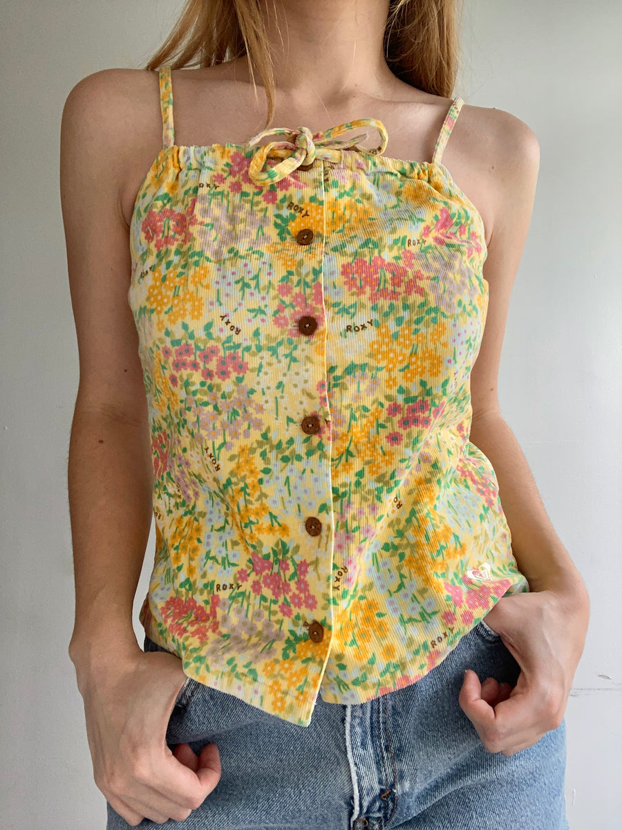90s Roxy Floral Top
