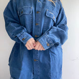 90s Billabong Button-Down Denim Shacket