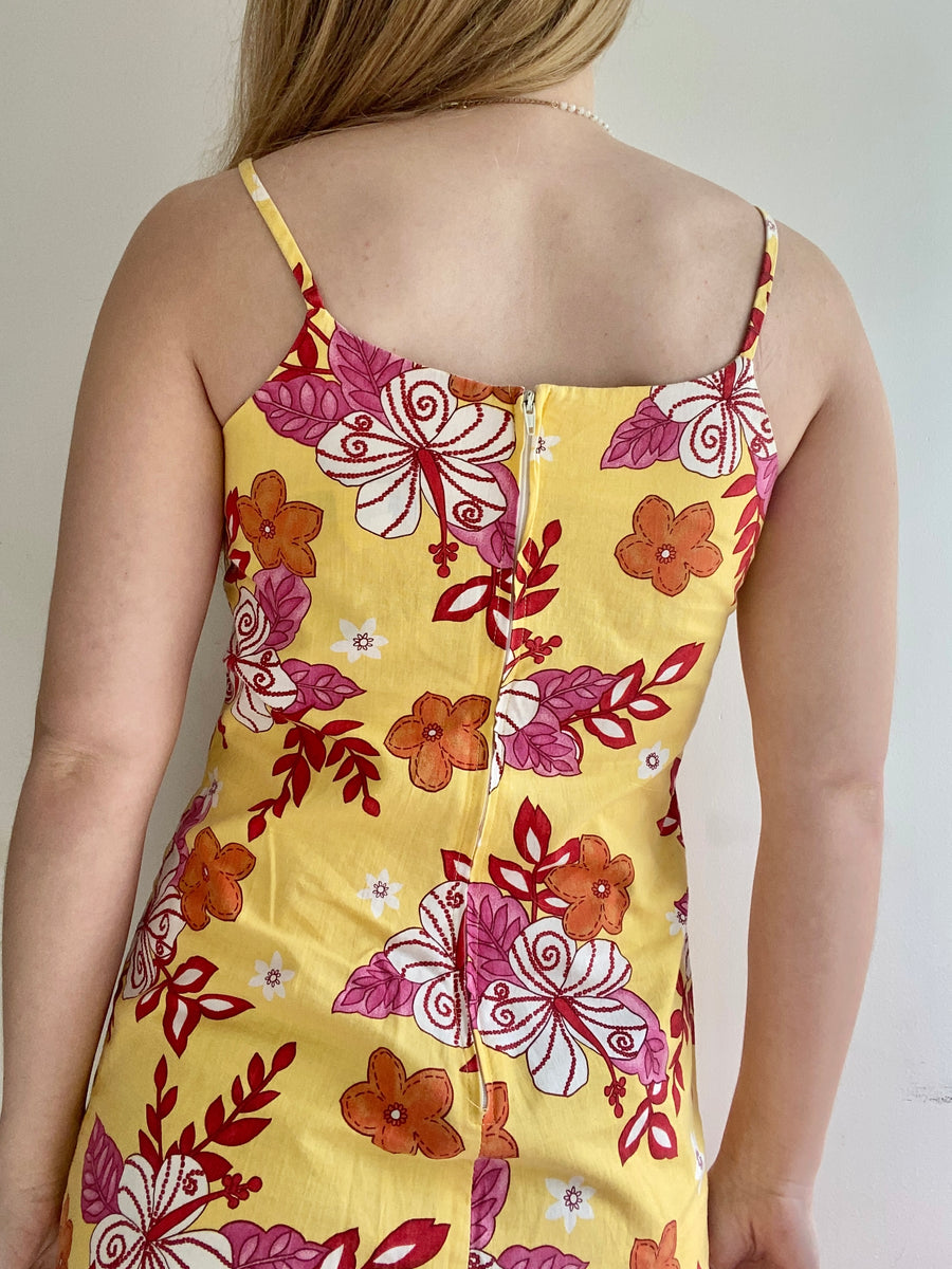 90s/Early 2000s Tropical Dress