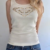 Early 2000s Roxy Rhinestone Tank