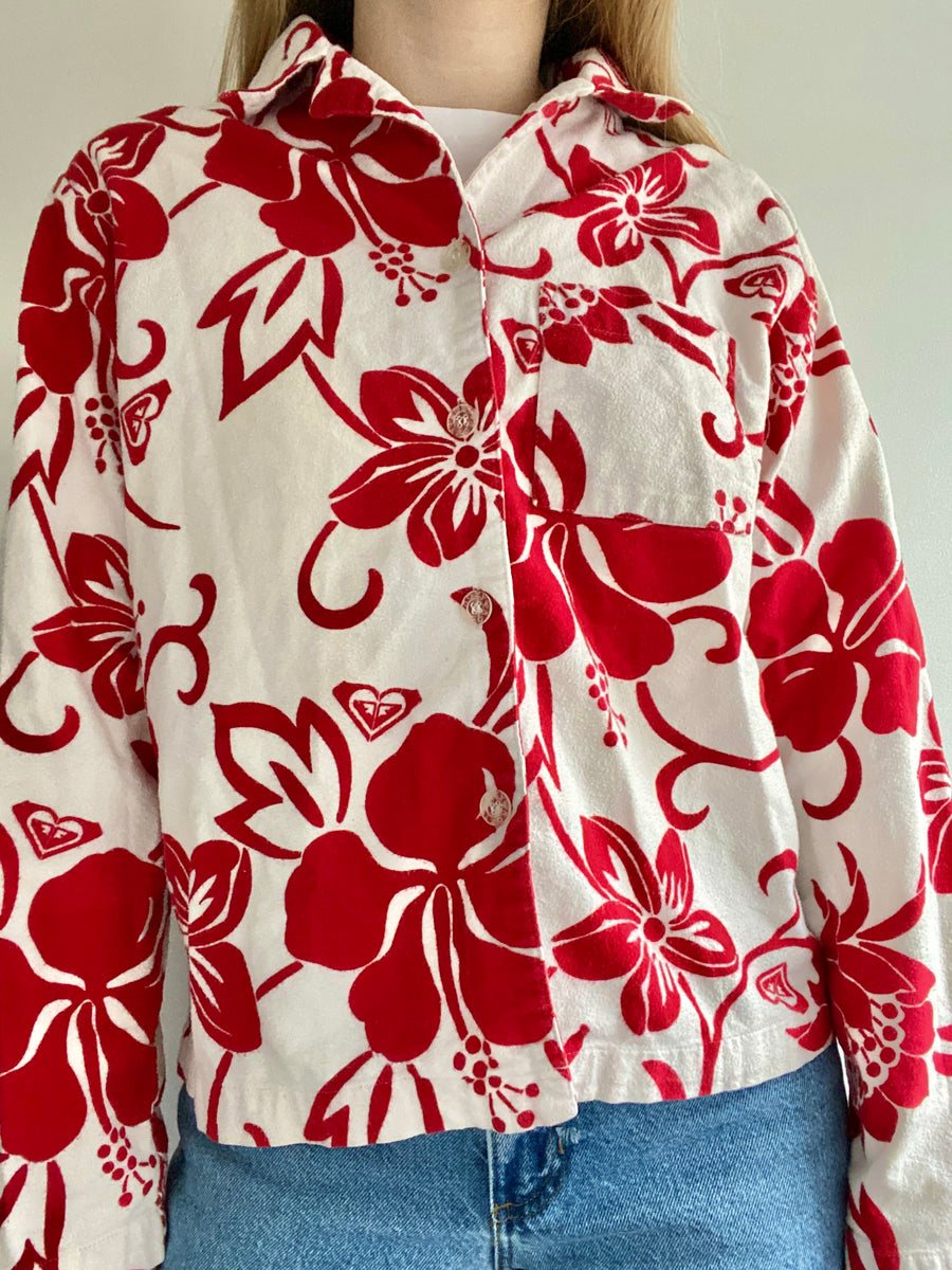 90s Roxy Tropical Shirt