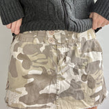Early 2000s Vintage Billabong Camo Skirt