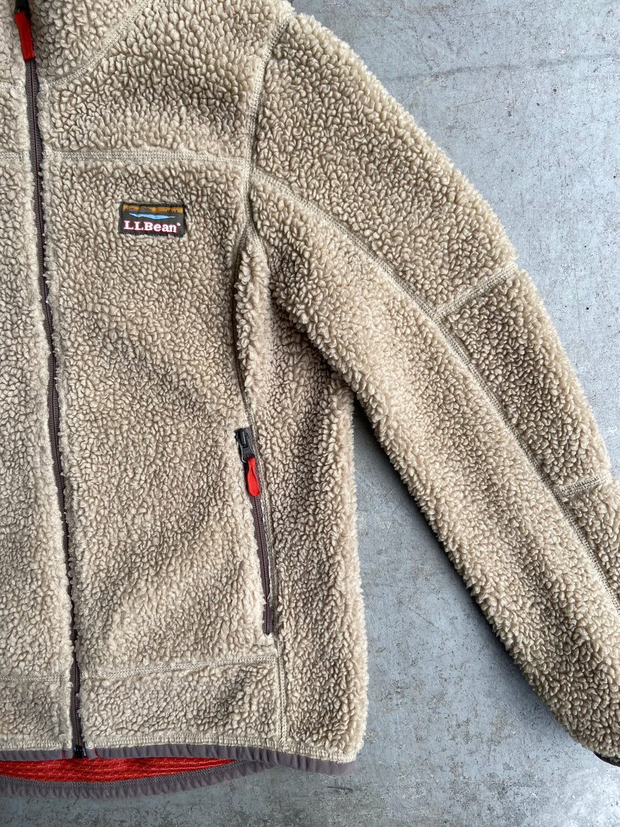 L.L. Bean Deep Pile Fleece Jacket Low Tide Thrift
